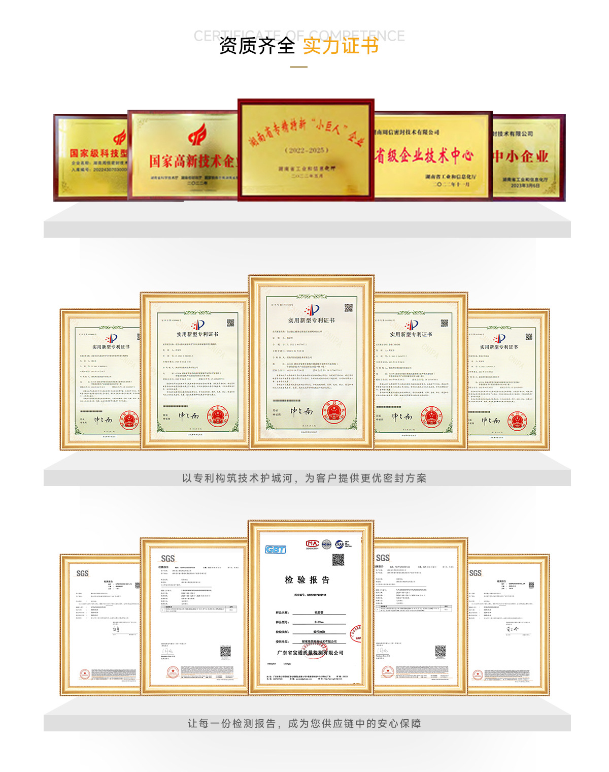 Quality & certificates